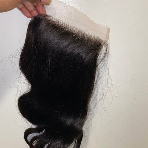 Brown lace closure